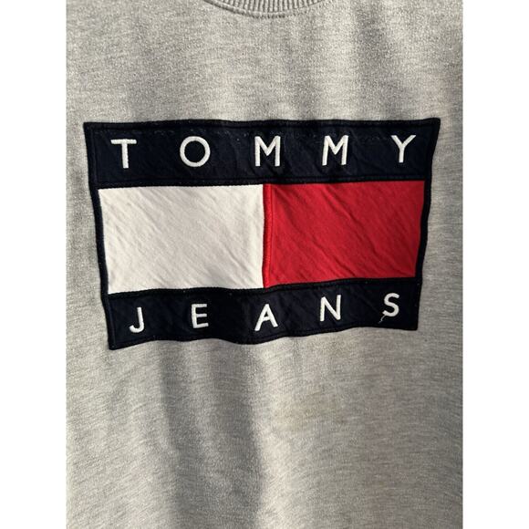 Tommy Hilfiger Crewneck Logo Sweater Dress Women’s Size Medium 90s Y2K - Picture 3 of 8